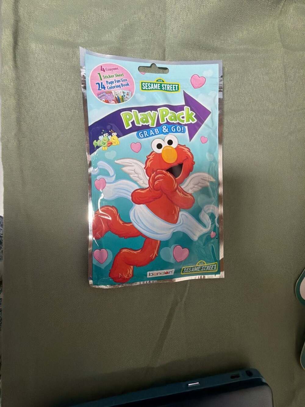 Bendon Sesame Street Elmo Valentine's Day Grab & Go Play Pack